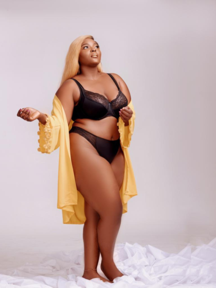 Woman wearing elegant premium lingerie from Sshhh Lingerie collection